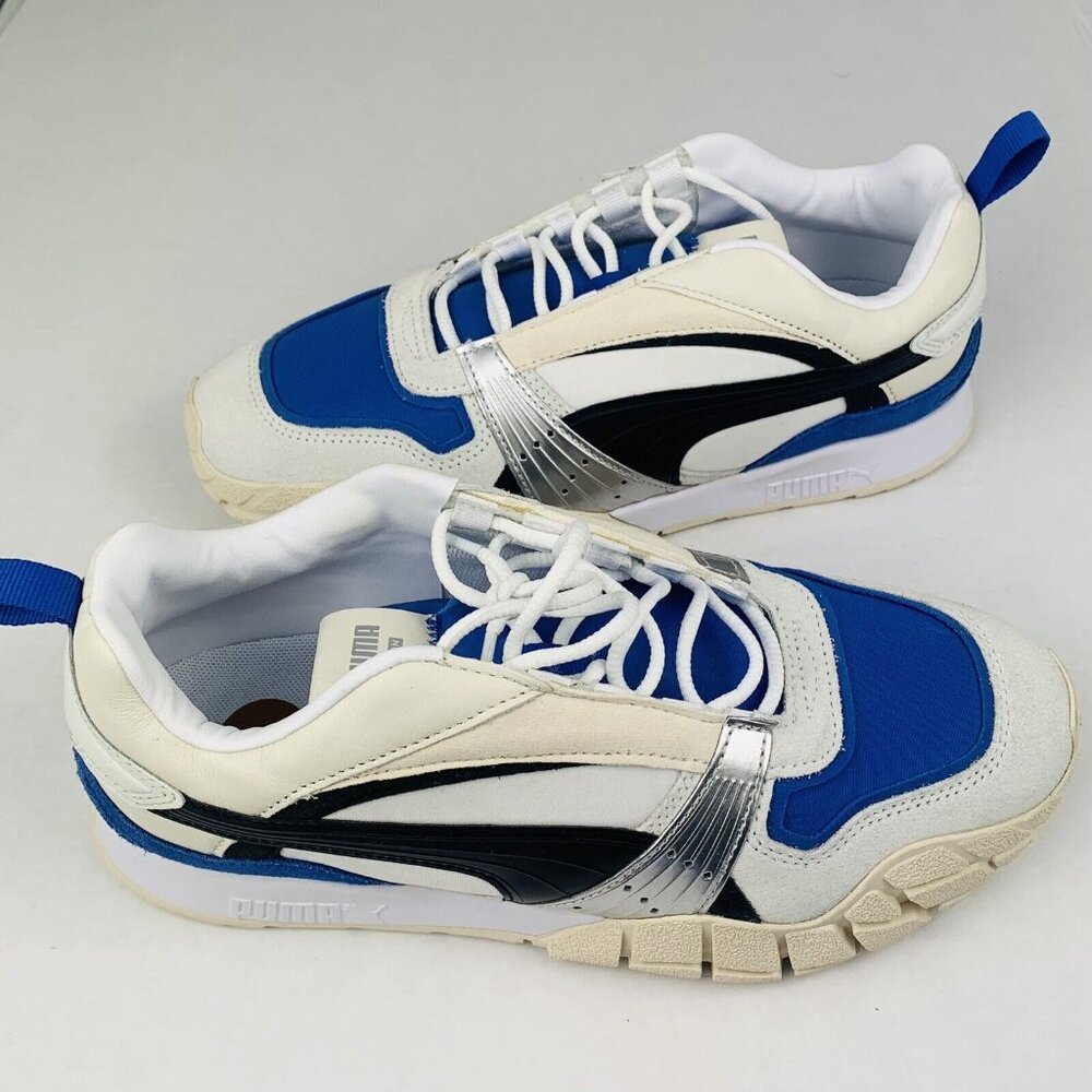 (size 8) Puma Kyron White Dazzling Blue Womens Shoes Sneakers 373916-03